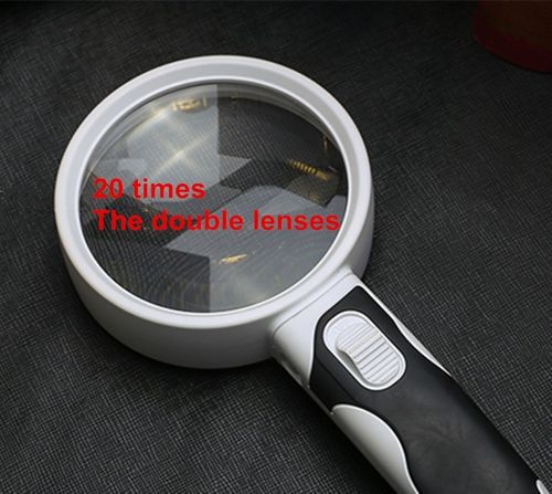 20X optical magnifying glass with LED light - DHactive