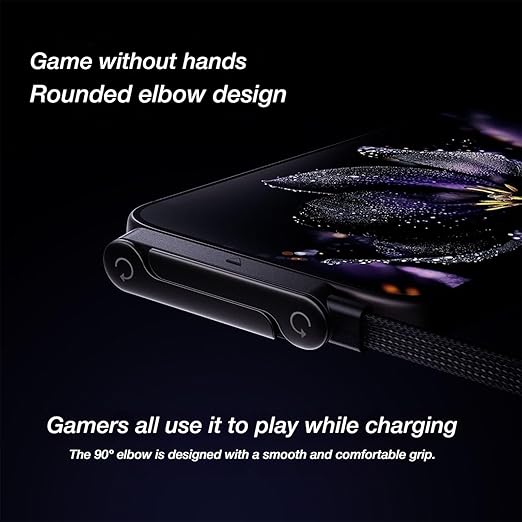 240W Fast Charging Cable with Invisible Phone Stand - 2-in-1 USB-C Holder for iPhone &amp; Smartphones - DHACTIVE 4