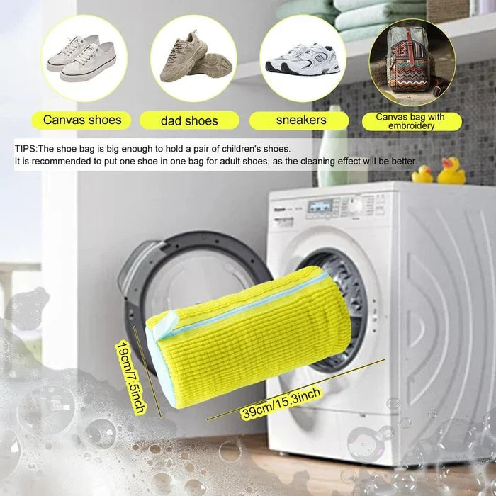 Shoe Washing Bag for Washer &amp; Dryer - Protects Sneakers, Cleans Deeply