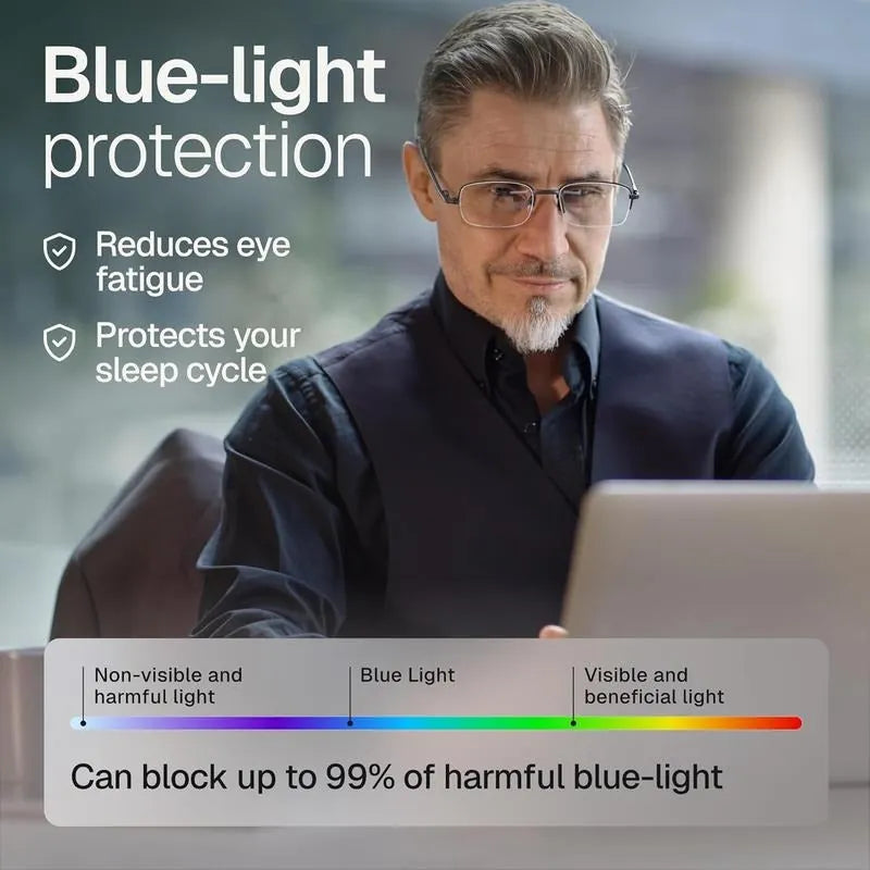 Auto-Zoom Reading Glasses – Ergonomic &amp; Anti-Blue Light