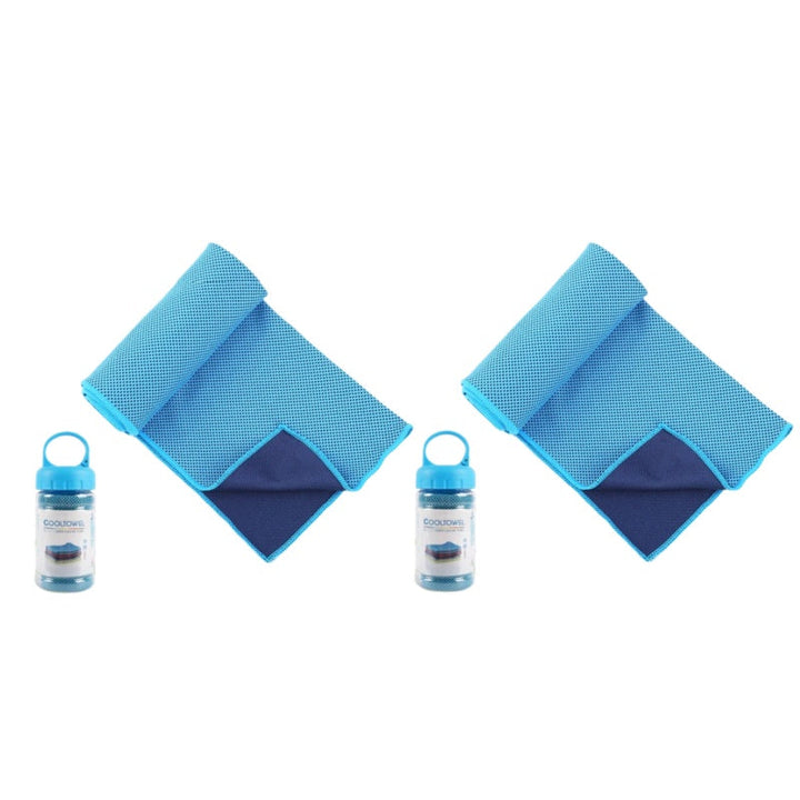 2-Pack Cooling Towels – Hyper-Evaporative Microfiber for Hot Days - DHACTIVE 7