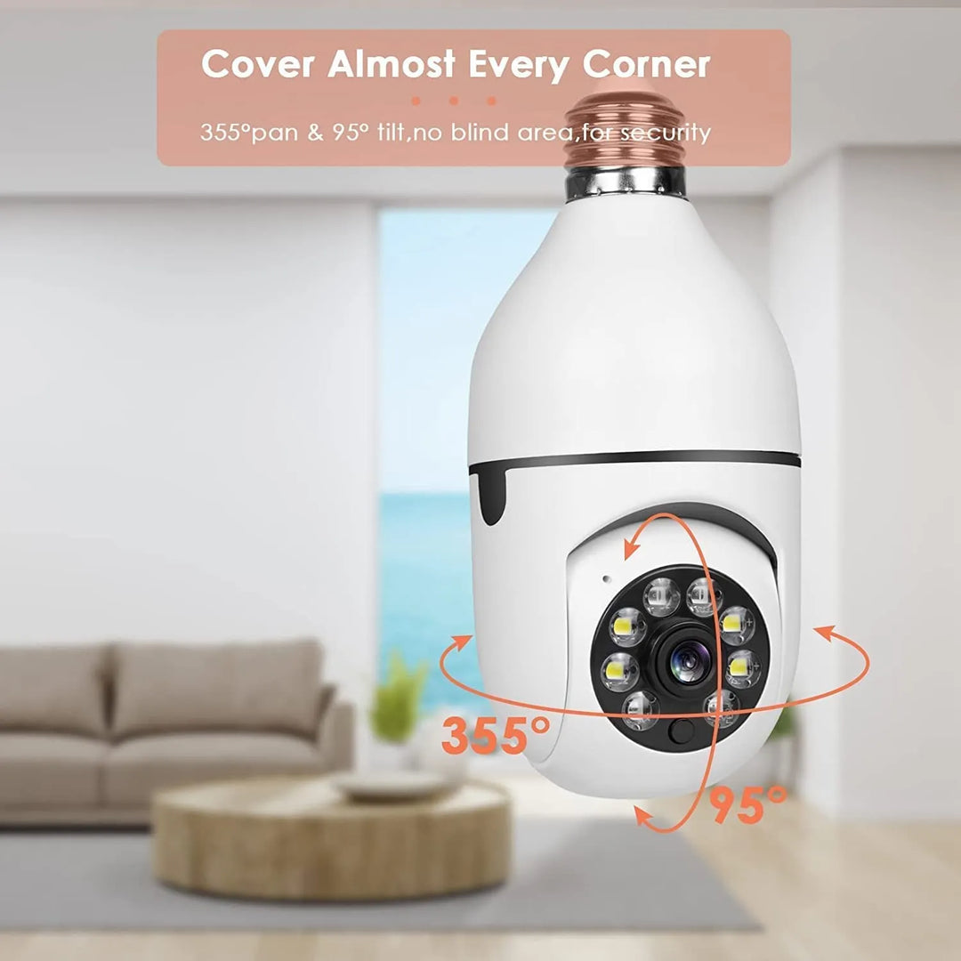 Light Bulb Security Camera – No Subscription, Full Remote Access - DHACTIVE 3