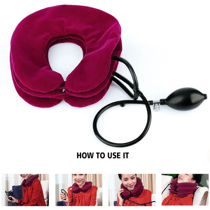 Neck Traction Pillow for Shoulder &amp; Tension Relief