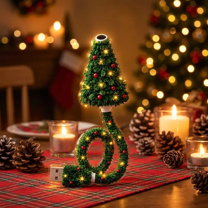 Portable Christmas Tree Projection Light – 6 Holiday Patterns