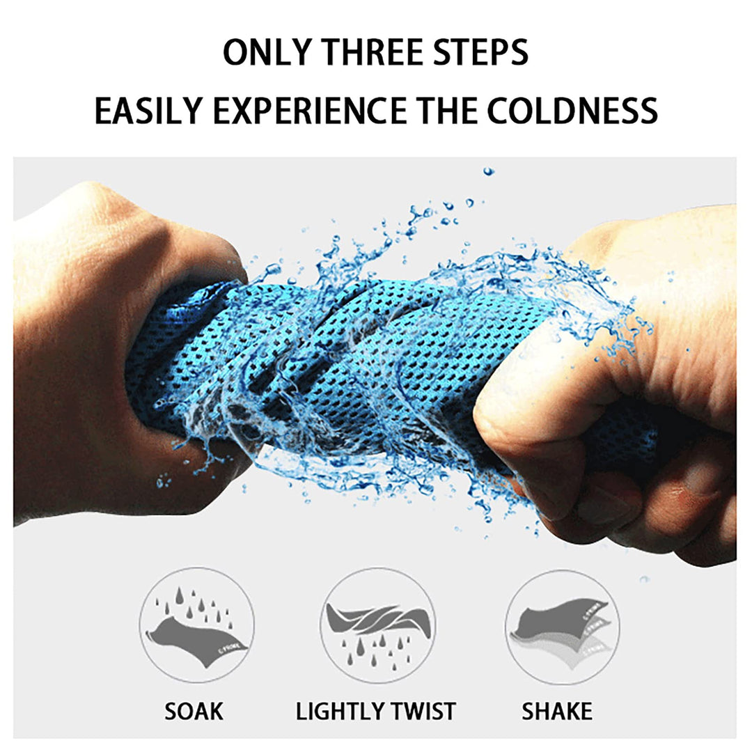 2-Pack Cooling Towels – Hyper-Evaporative Microfiber for Hot Days - DHACTIVE 4