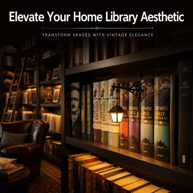 Cozy Bookshelf Lantern Lighting – Miniature Library Table Lamp &amp; Birthday Gift for Book Lovers - DHACTIVE 4