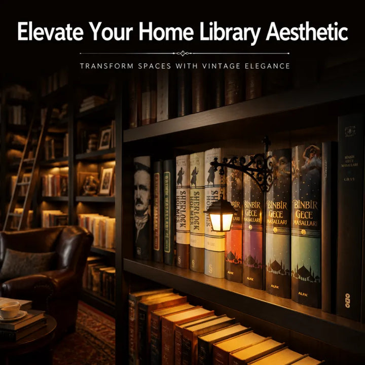 Cozy Bookshelf Lantern Lighting – Miniature Library Table Lamp &amp; Birthday Gift for Book Lovers - DHACTIVE 4