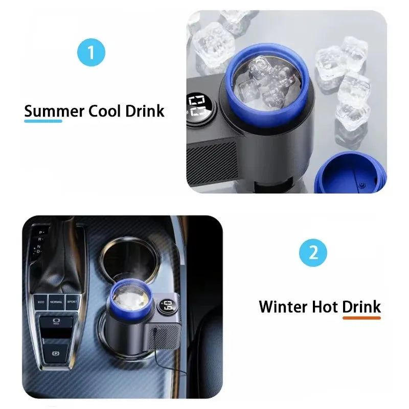 2-in-1 Smart Car Cup Holder — Keeps Drinks Hot or Cold While You Drive - DHACTIVE 2