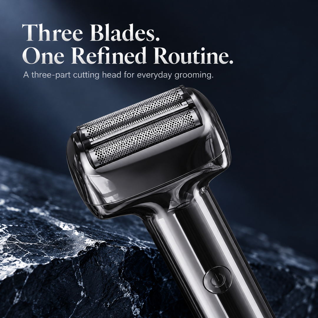 Rechargeable Foil Electric Shaver with IPX6 Waterproof &amp; Magnetic Head