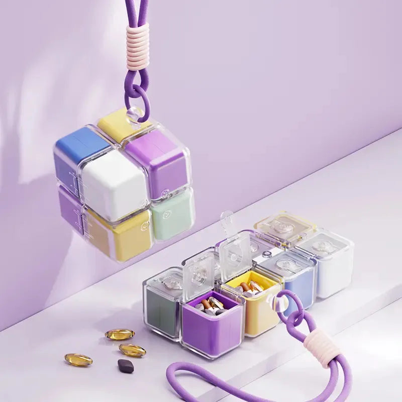Magnetic Pill Cube Portable – Clever Travel Storage - DHACTIVE 2