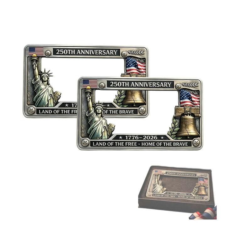 American 250th Anniversary Commemorative License Plate Frame - DHACTIVE 6