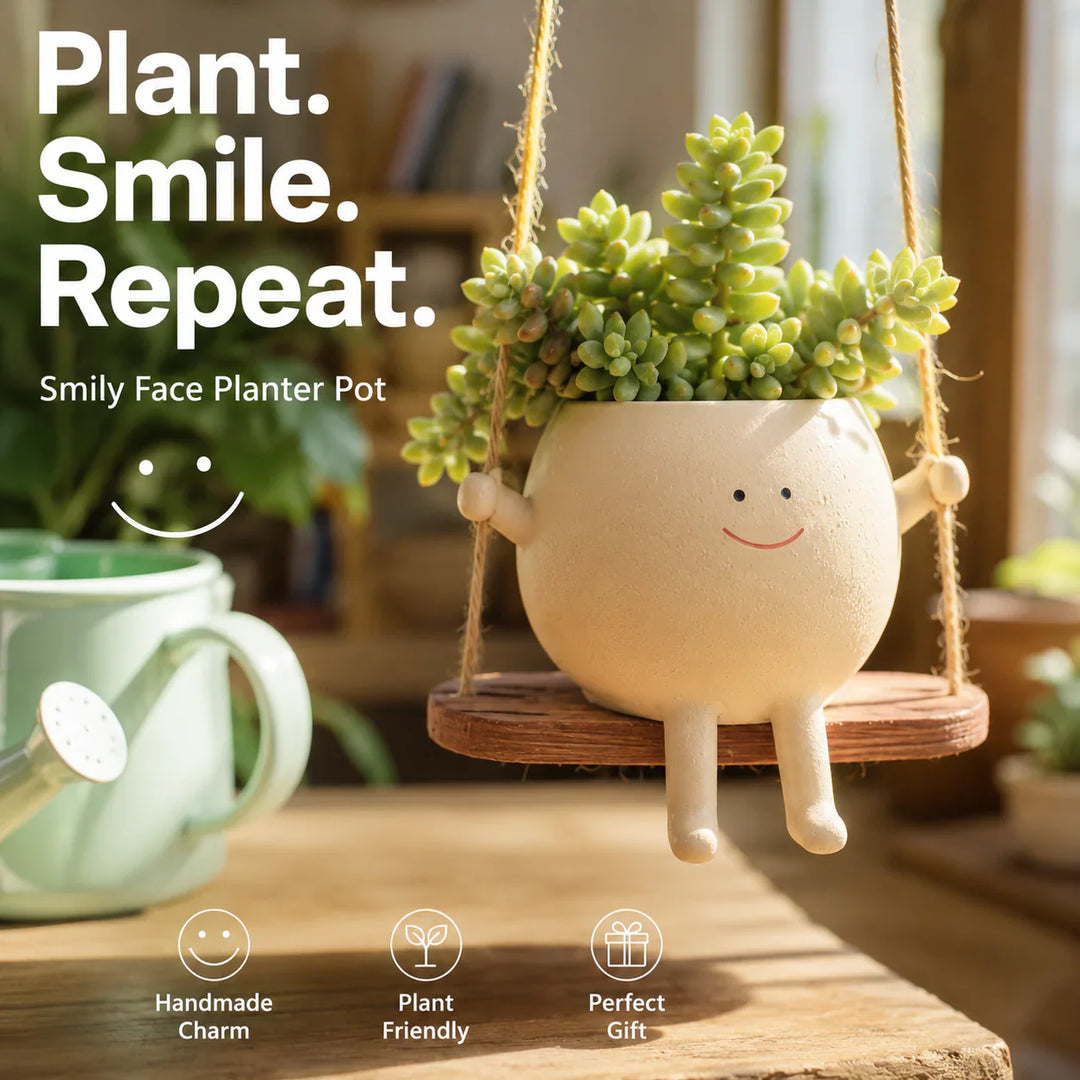 Smiley Face Planter Pot - DHACTIVE 2