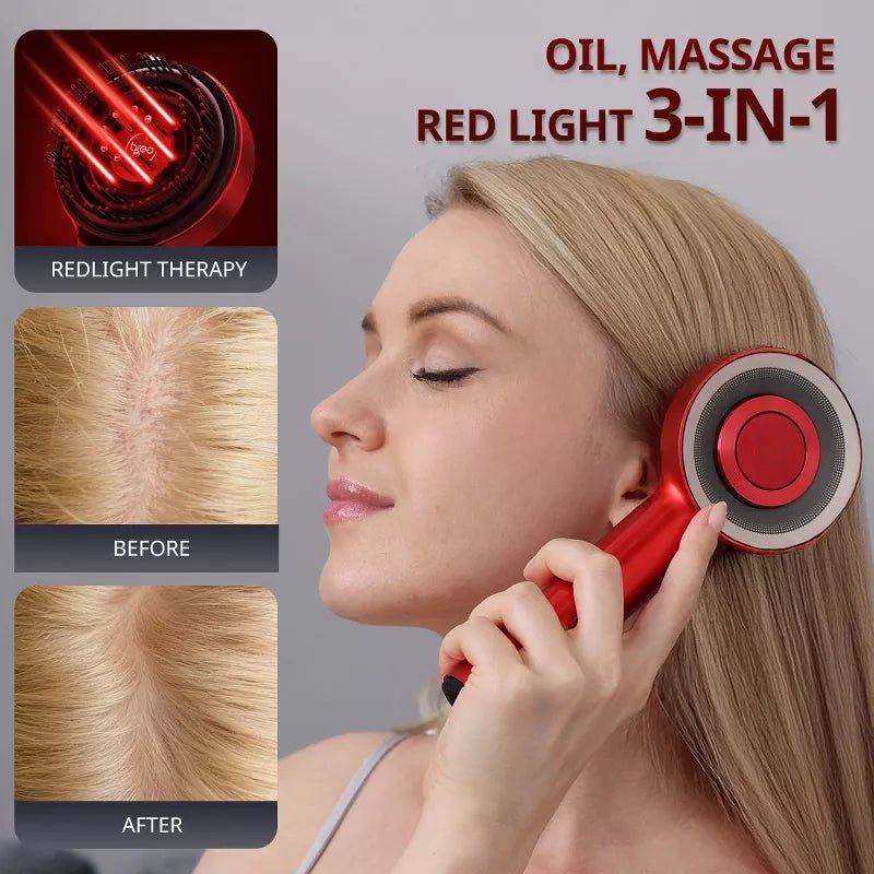 3-in-1 Red Light Scalp Massager &amp; Oil Applicator - DHACTIVE 8