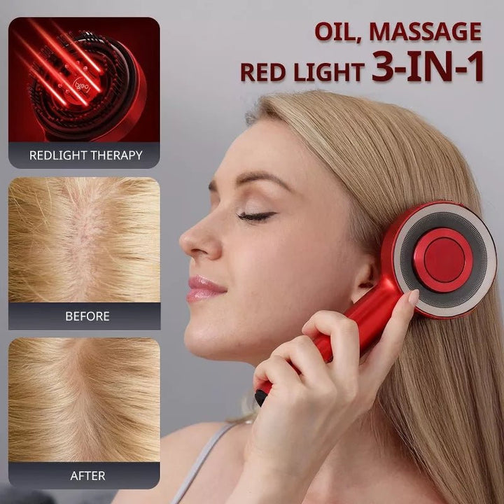 3-in-1 Red Light Scalp Massager &amp; Oil Applicator - DHACTIVE 8