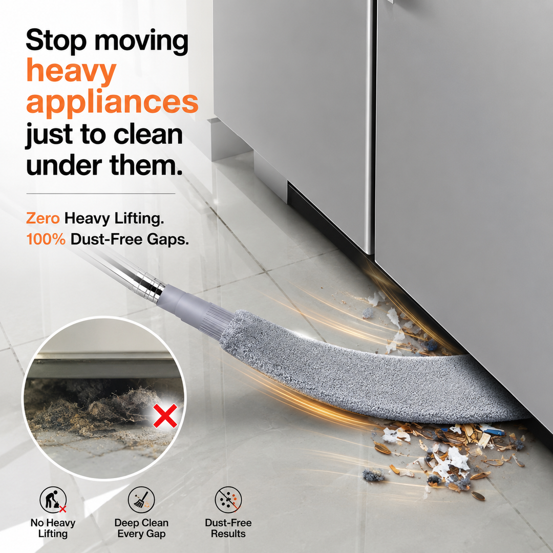 Ultra-Slim Gap Duster | Extendable Under-Appliance Wand