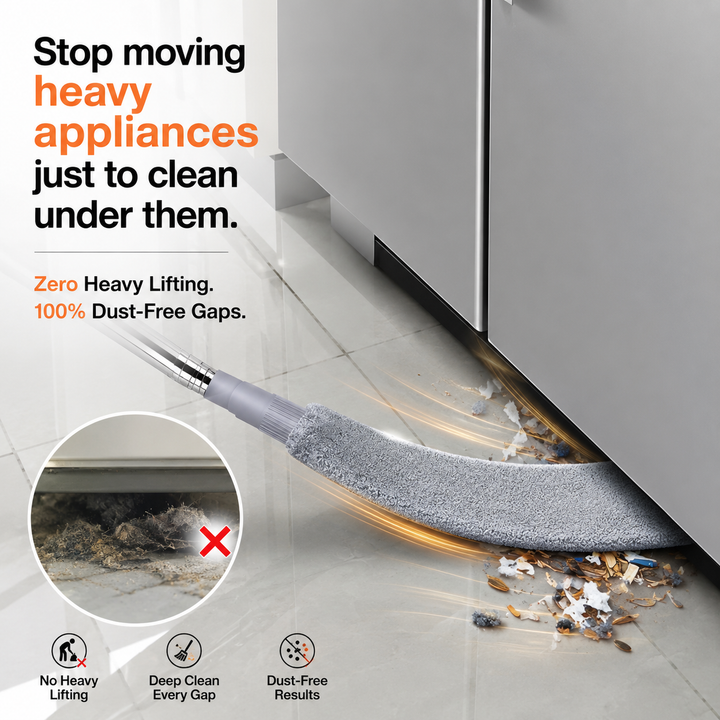 Ultra-Slim Gap Duster | Extendable Under-Appliance Wand