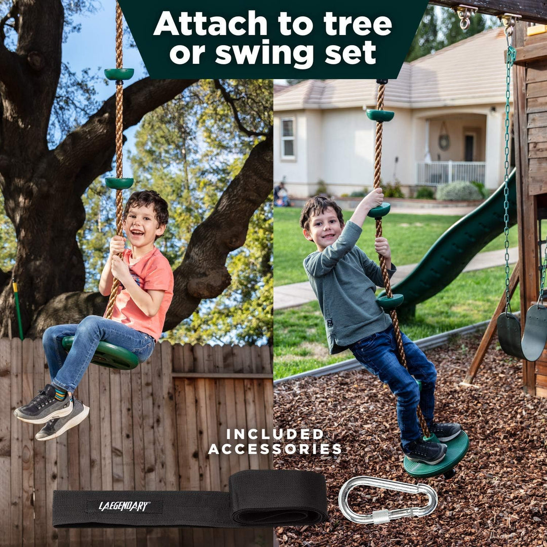 Adventurous Tree Swing Set - with Climbing Rope and Platforms for Children - DHACTIVE 6