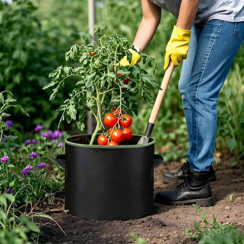 5-Pack Grow Bags – Durable Aeration Pots for Healthy Roots