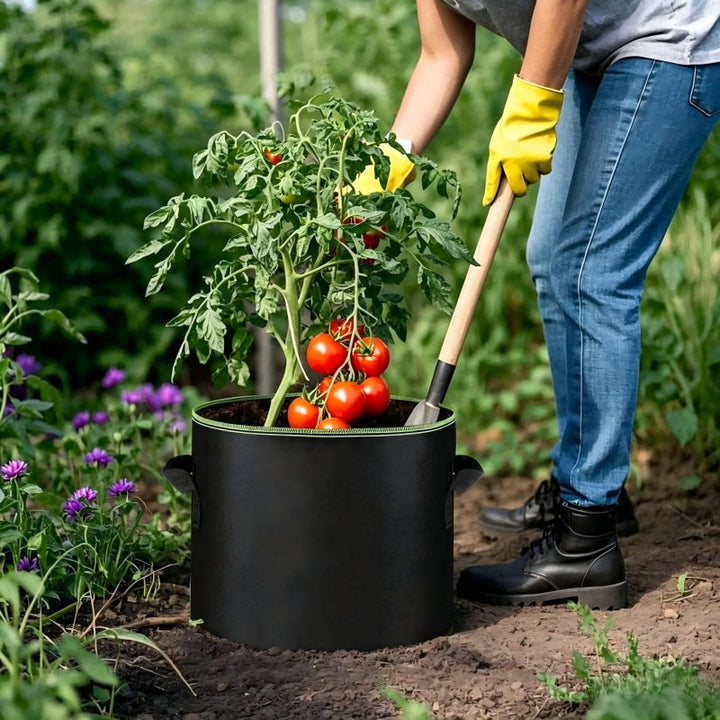 5-Pack Grow Bags – Durable Aeration Pots for Healthy Roots