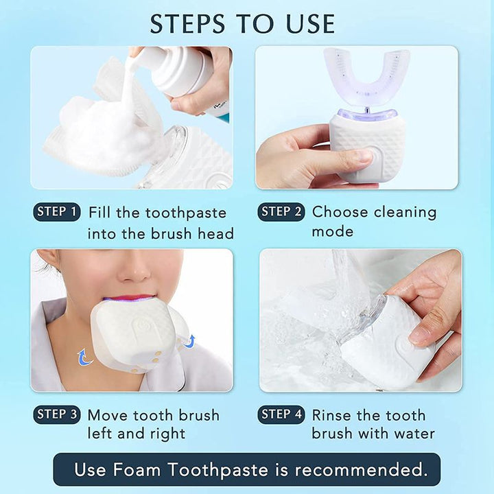 360-Degree Hands-Free Electric Toothbrush Kit - DHACTIVE 6
