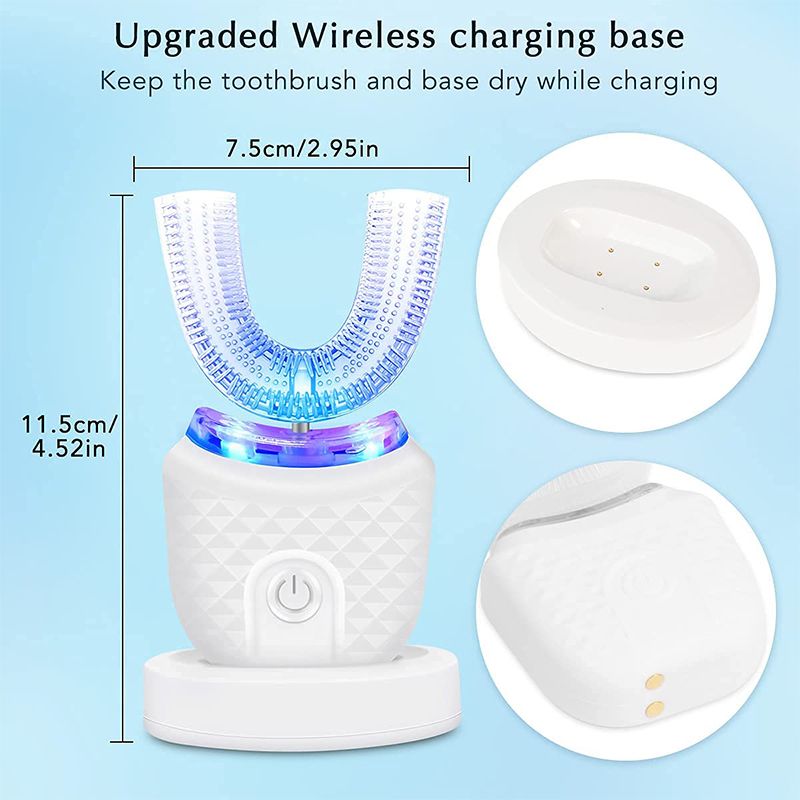 360° Hands - Free Electric Toothbrush &amp; Whitening Kit - Velloraco