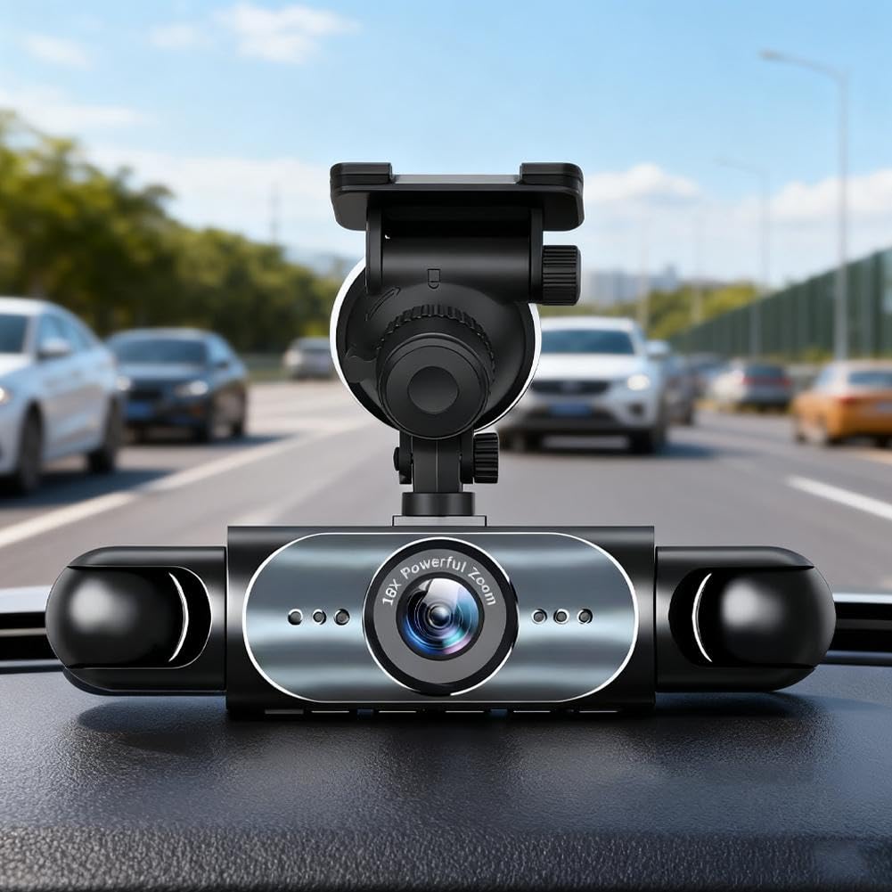 360° Quad-Vision Dashcam: Total Protection, No More Blind Spots - DHACTIVE 4