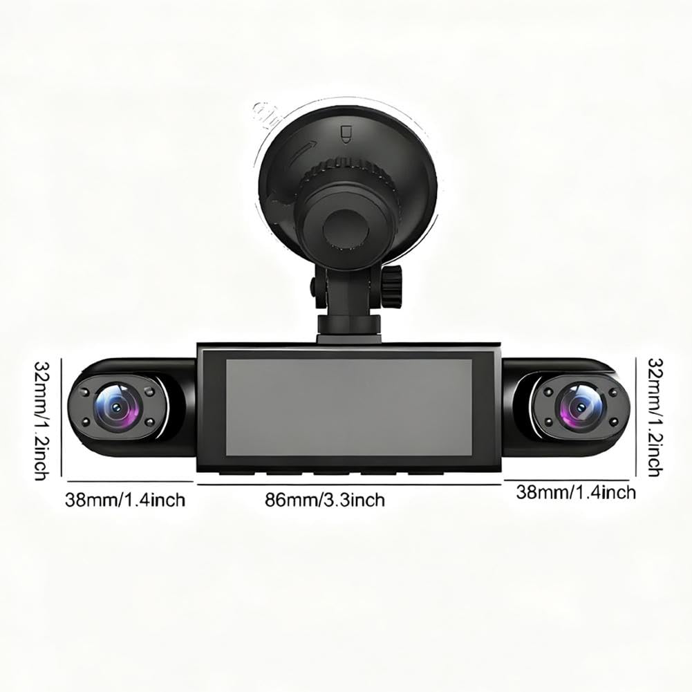 360° Quad-Vision Dashcam: Total Protection, No More Blind Spots - DHACTIVE 9