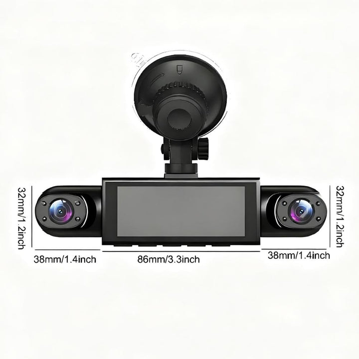 360° Quad-Vision Dashcam: Total Protection, No More Blind Spots - DHACTIVE 9