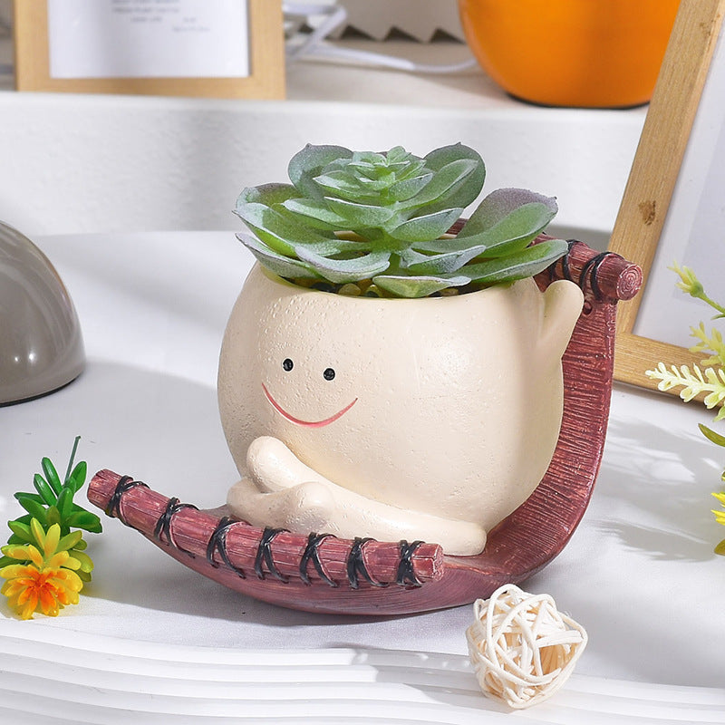 Smiley Face Planter Pot - DHACTIVE 5