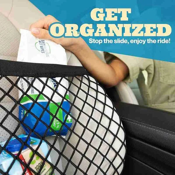 Car Seat Net Organizer – Keep Purses Secure &amp; Accessible While Driving - DHACTIVE 2