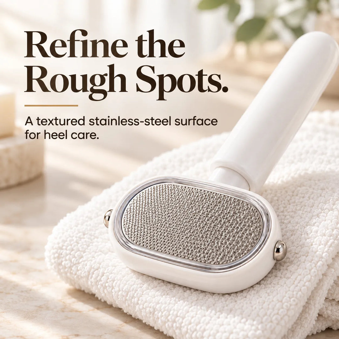 2-in-1 Foot Callus Remover – Dual-Sided Heel Scraper &amp; Smoothing File