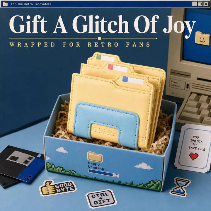 Windows-Style Folder Wallet — A Playful Home for Cards and Cash