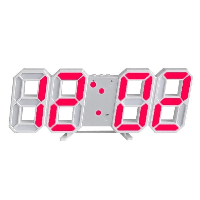 Clock – Modern 3D LED Digital Wall Clock with Temperature, Date & Alarm - DHACTIVE 2