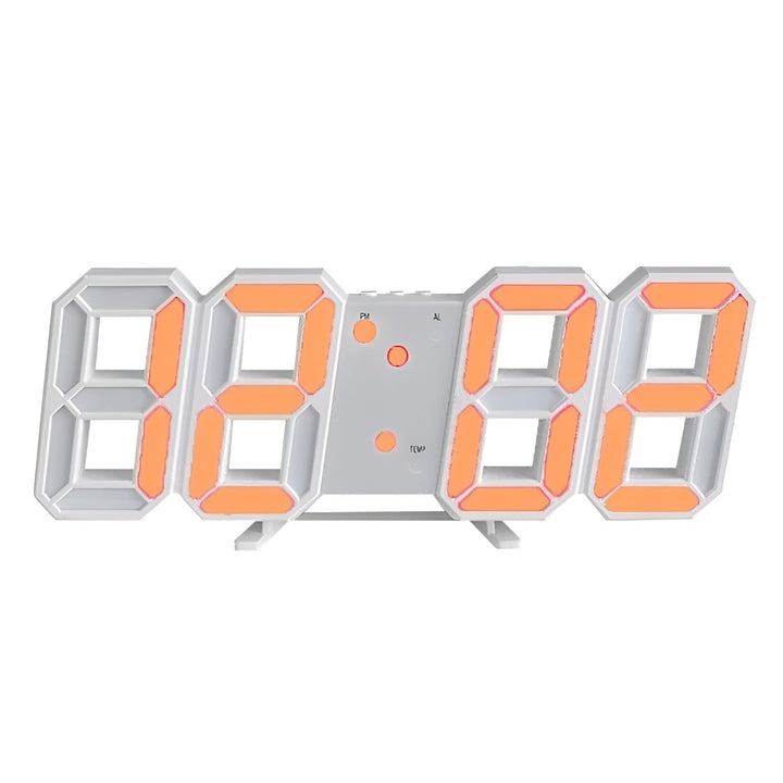 Clock – Modern 3D LED Digital Wall Clock with Temperature, Date &amp; Alarm - DHACTIVE 8