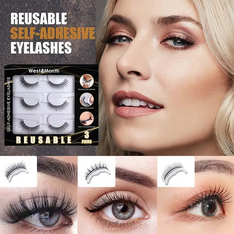 🥳2026 BESTSELLERS🥳💞50K+ SOLD!👁️✨Reusable self-adhesive false lashes – no glue needed; just press and go. Natural curl, reusable, and easy to remove. A real beauty essential! 💕🌸
