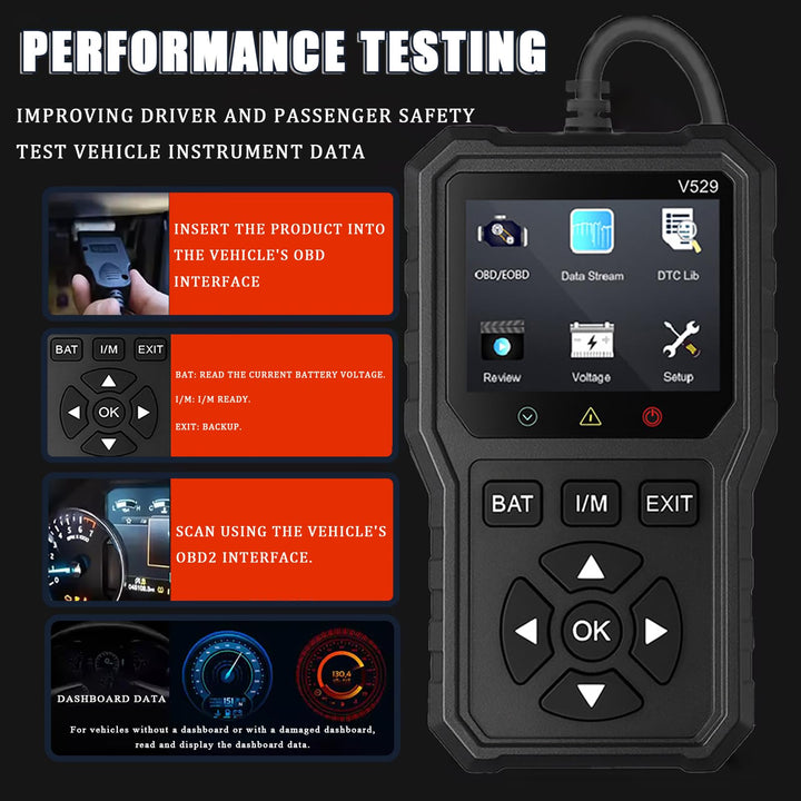 Professional Plug-and-Play Engine Fault Code Scanner - DHACTIVE 4