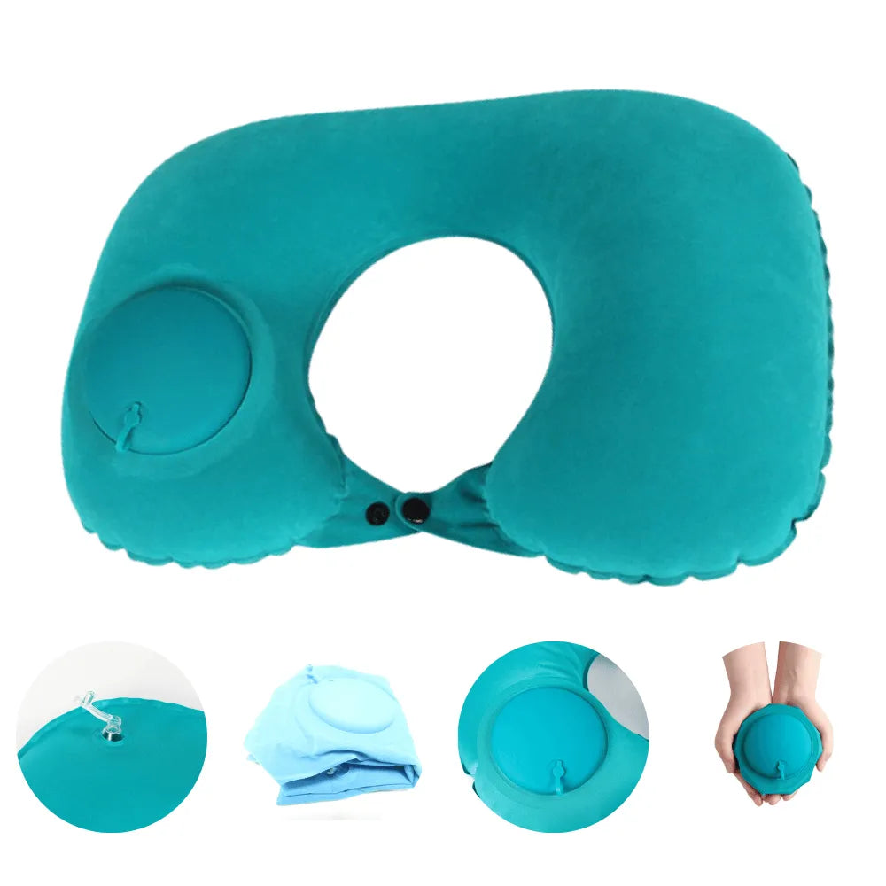CloudRest Adjustable Inflatable Travel Neck Pillow - DHACTIVE 4