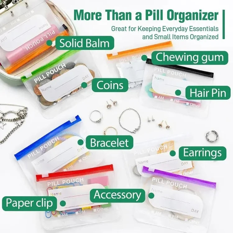 Travel Pill Organizer Binder – Vitamins, Jewelry &amp; Daily Essentials