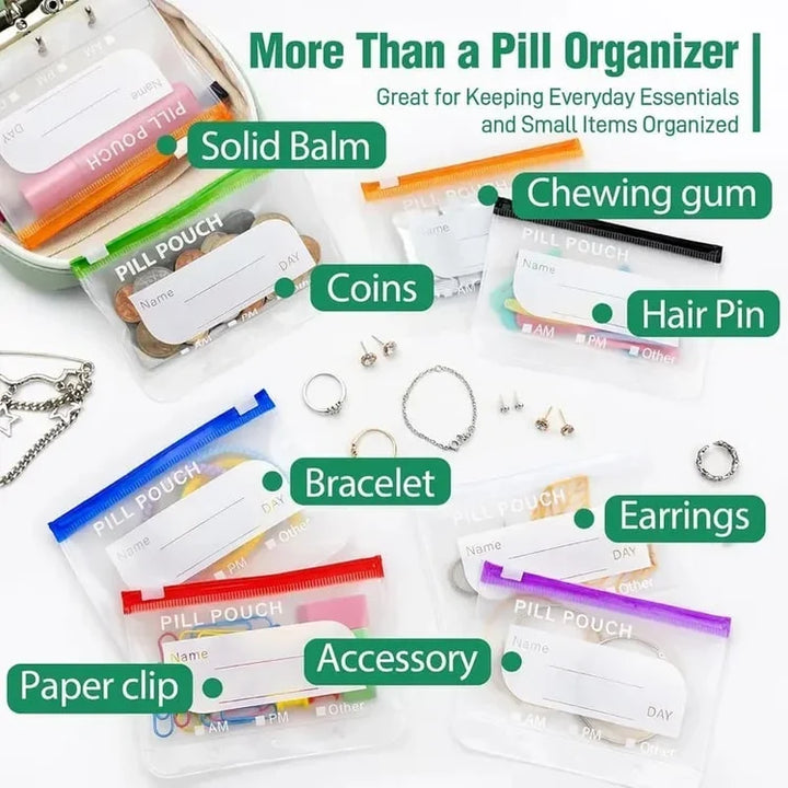 Travel Pill Organizer Binder – Vitamins, Jewelry &amp; Daily Essentials