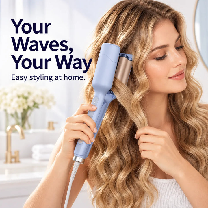 28mm Hair Crimper &amp; Curling Wand with Ionic Technology