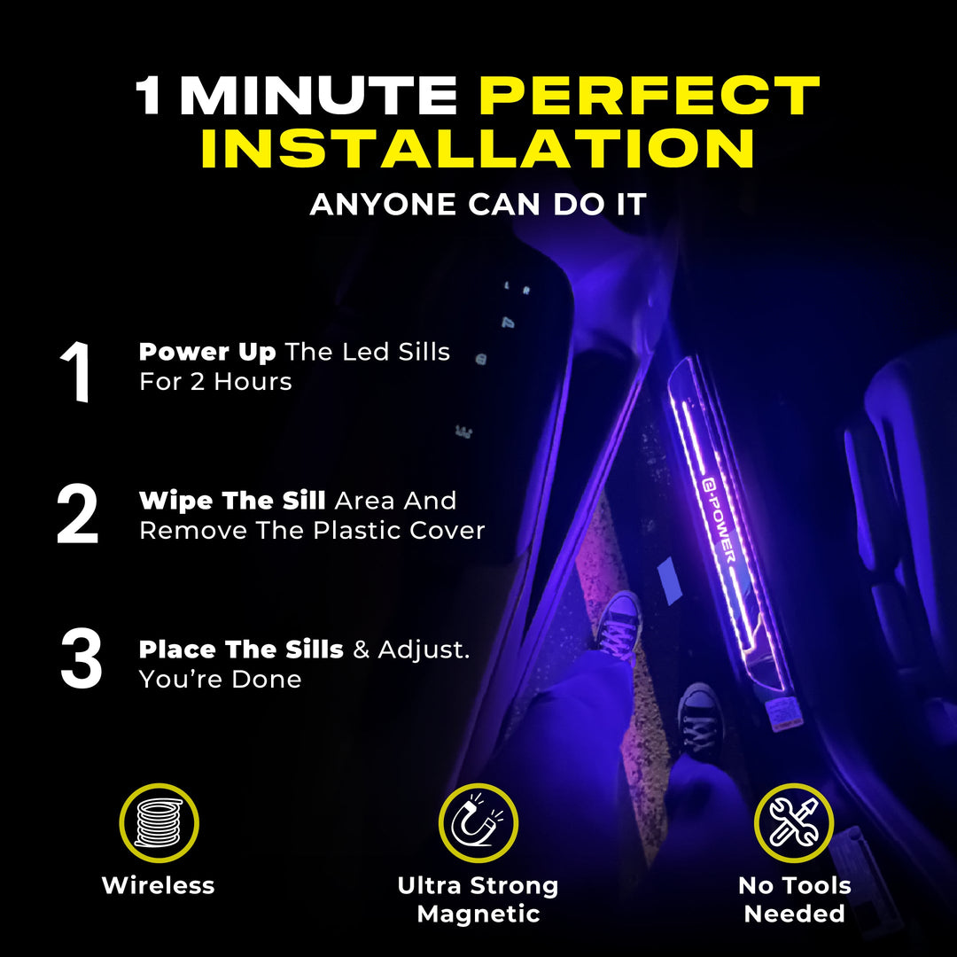 Dynamic Wireless Car Welcome Pedal Lights (Magnetic Smart Sensor) - DHACTIVE 6