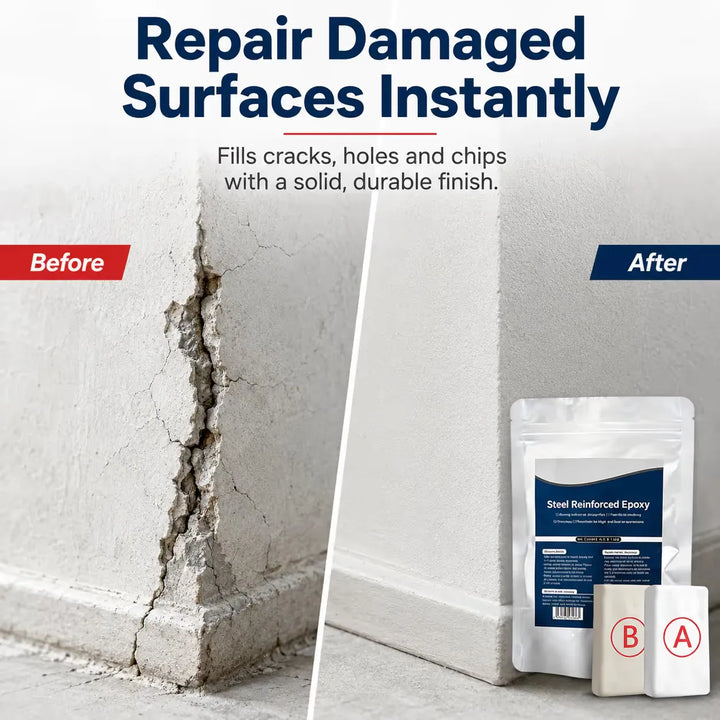 Epoxy Repair Putty – Steel-Strength Bond for Wood, Metal &amp; PVC