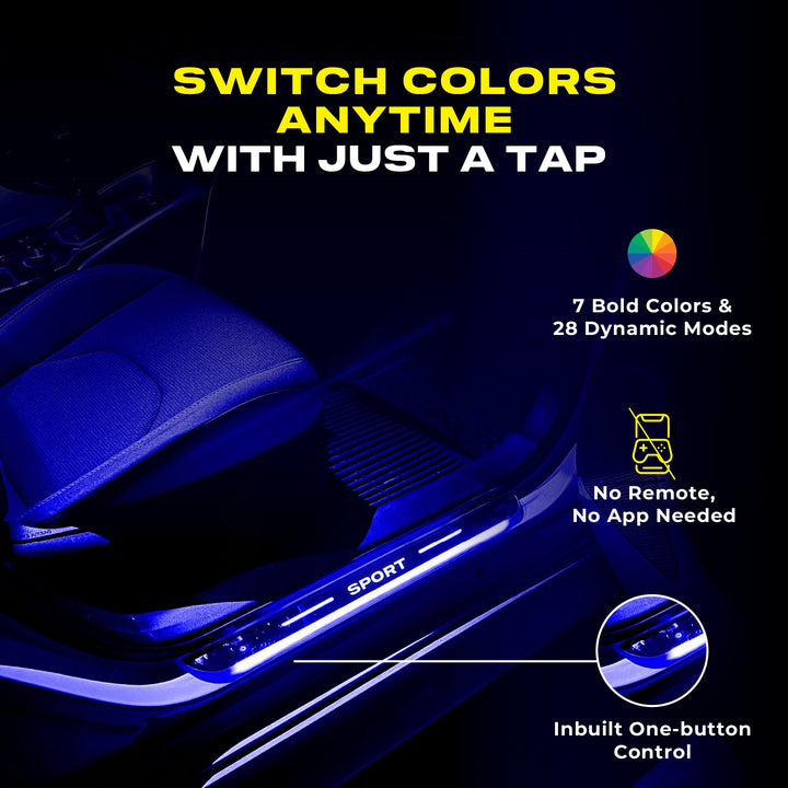 Dynamic Wireless Car Welcome Pedal Lights (Magnetic Smart Sensor) - DHACTIVE 2
