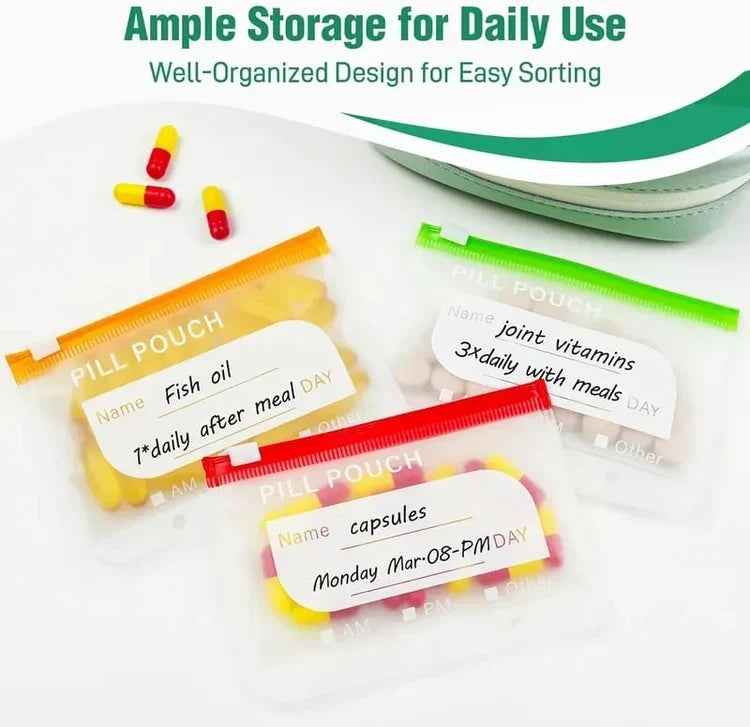Travel Pill Organizer Binder – Vitamins, Jewelry &amp; Daily Essentials