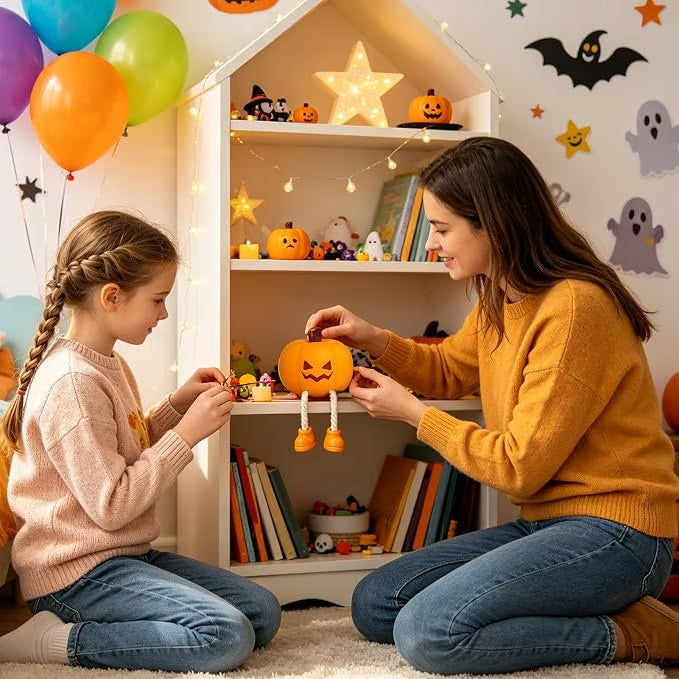Squishy Pumpkin Night Light – USB Rechargeable, 3 Brightness Levels