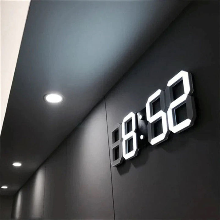 Clock – Modern 3D LED Digital Wall Clock with Temperature, Date &amp; Alarm - DHACTIVE 5