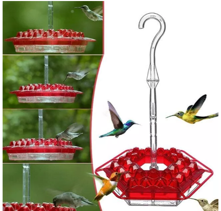 Ant Proof Hummingbird Feeder – 30 Feeding Ports, UV Resistant &amp; Ideal for Outdoor Bird Watching - DHACTIVE 7