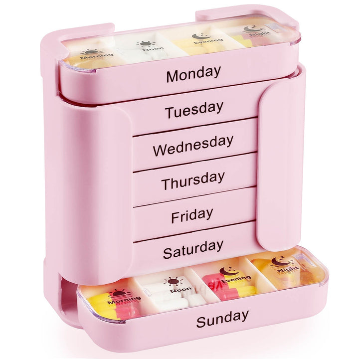 7-Day Pill Organizer – Compact Weekly Vitamin Case