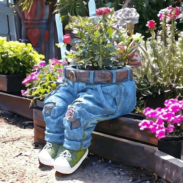 Creative 3D Jeans Shaped Flower Pot - DHACTIVE 4