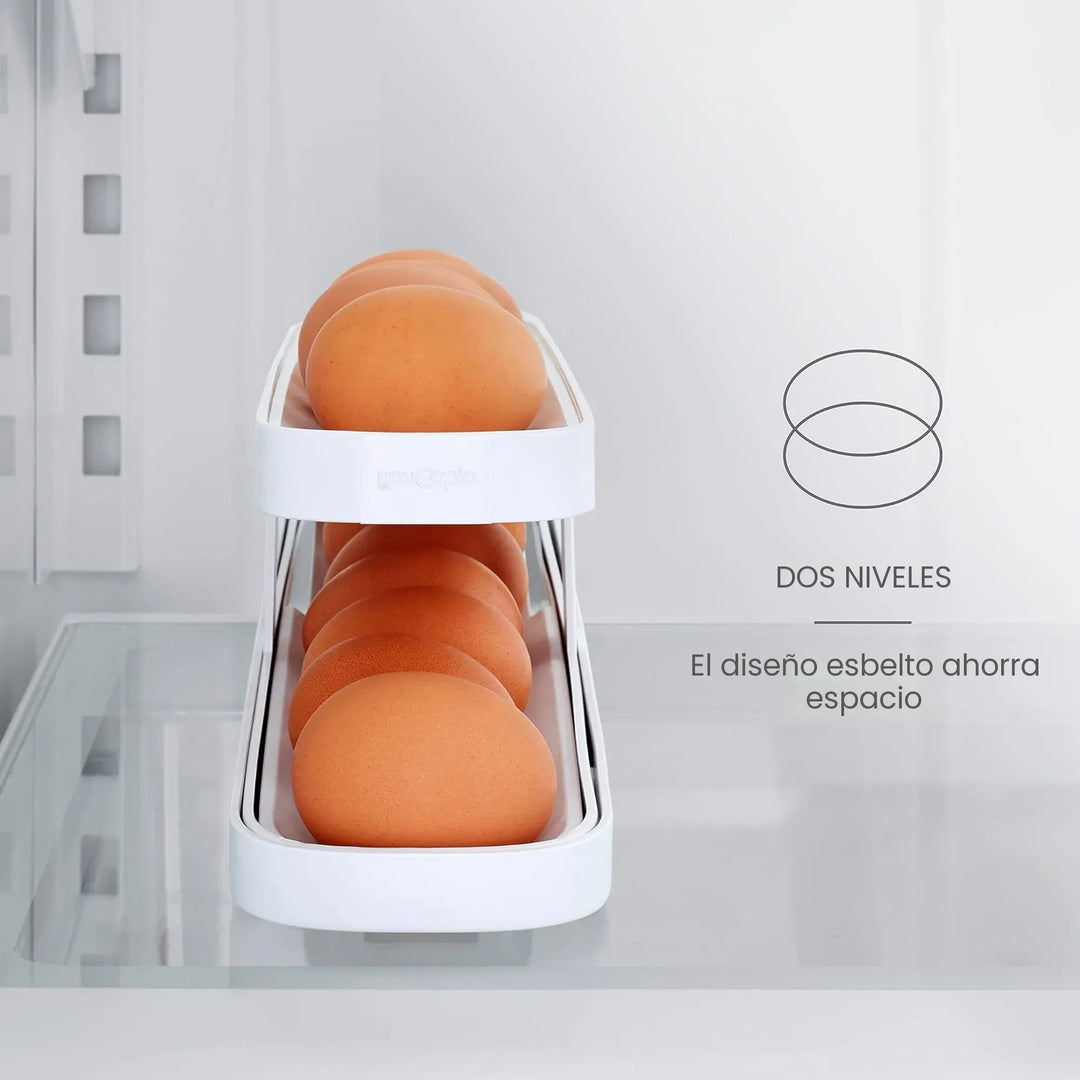 Automatic Egg Dispenser for Fridge – Space-Saving Rolling Egg Rack for Easy Access - DHACTIVE 7